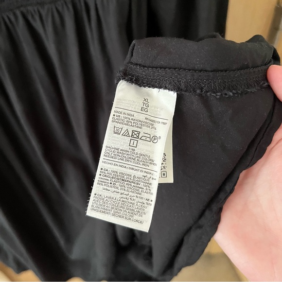 Old Navy Fit & Flare Long-Sleeve Smocked Black Mini Dress - Picture 7 of 9